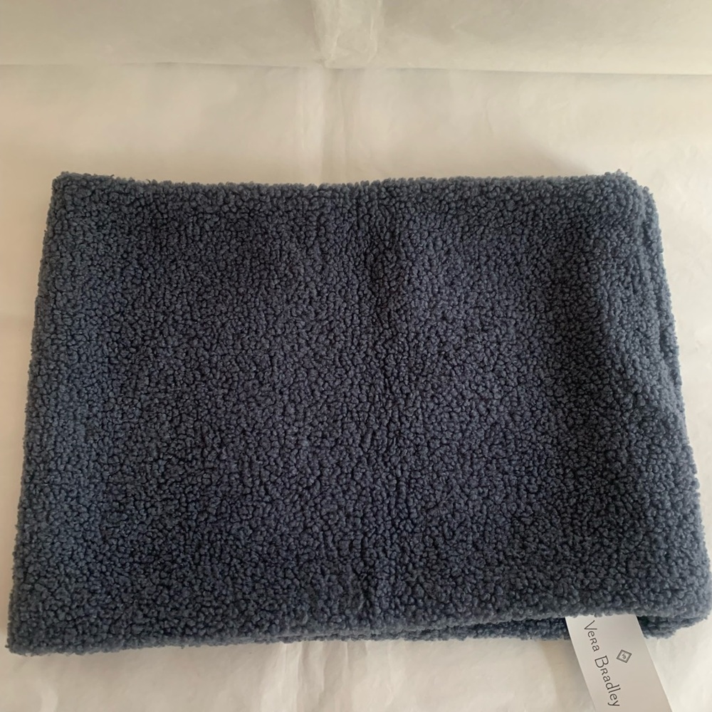 Vera Bradley Thunder Blue Fleece Loop Scarf